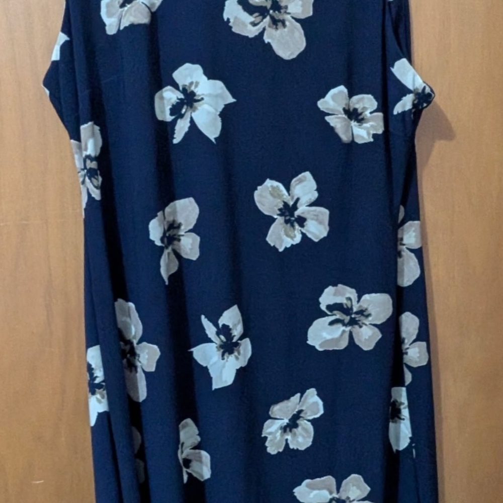 Tommy Hilfiger Navy and Tan Dress